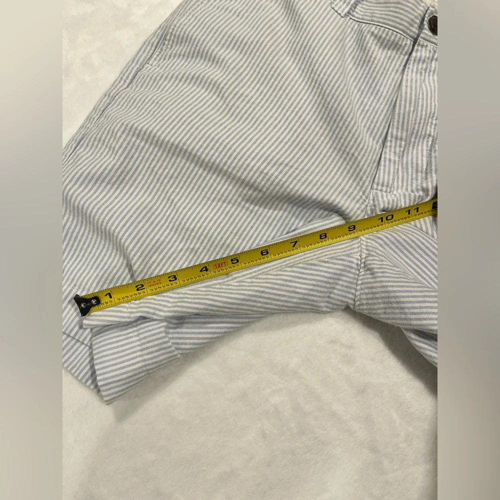 J.Crew Men's Blue & White Seersucker Striped Shorts - Size 32 - Picture 6 of 9